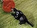 Black Cat Key chains * PLAYING * VANCA Craft Petit Mini Mascot Leather