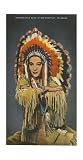 Princess Pale Moon, Choctaw Indian Art Poster Print, 11x17