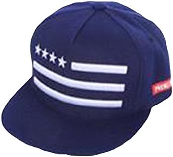 XTX Men Hip Hop Stripe Star Embroidered Flag Snapback Baseball Hat Cap Adjustable