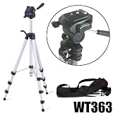 Trépied Aluminium PRO DynaSun WT363 136cm pour Appareil Photo Video avec Tête panoramique + Sac