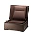 Salamander Jumpseat Ottoman, Leather and Microsuede (Chocolate)