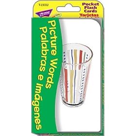POCKET FLASH CARDS PICTURE WORDS PALABRAS E IMAGENES by Trend