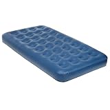 Pure Comfort Low Profile PVC Air Bed (Blue, Twin Size)