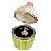 Cupcake Necklace in Trinket Box with Faux Crystal Gems