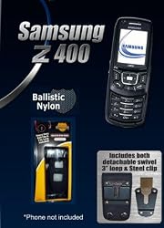 NEW!!! ArmorCase Ballistic Nylon Series Heavy Duty Black Nylon Case For Samsung Z400 Heavy Duty Belt Clip & 3 Inch Loop Included!