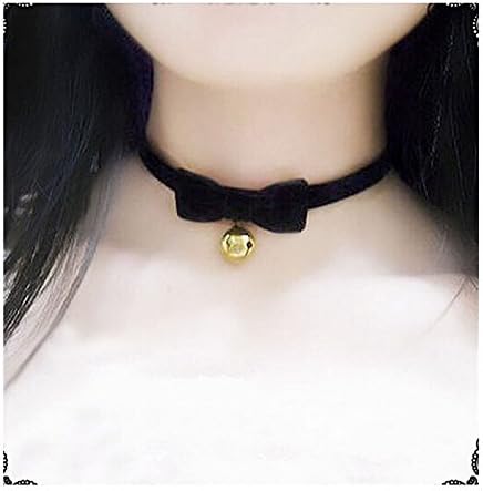 Gothic Lolita Meng COSPLAY aristocratic cat Mother bow velvet bell lace necklace with a gold necklace Necklace
