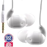 GOgroove eliteBEAT Noise-Isolating Ceramic Earbud Headset With MIC and Music Controller fo Smartphones, Tablets, Computer, MP3 and More