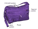 The Everything Hobo Larger Purple Handmade Leather Purse w/Hidden Pocket