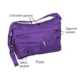 The "Everything Hobo" Larger Purple Handmade Leather Purse w/Hidden Pocket