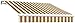 Awntech 10-Feet Maui-LX Manual Retractable Acrylic Awning, 96-Inch Projection, Tan/Terra/White