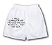 White Boxer Short with I will conquer my procrastination problem... Just You Wait.