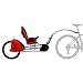 Weehoo iGo Pro Bicycle Trailer (Silver/Red)
