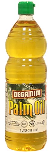 Deganim Refined Natrual Palm Oil - 1 Liter Bottle - 33.8 Ounces