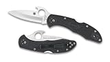 Spyderco Delica 4 Emerson Opener Plain Edge Knife, Gray