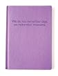 Purple Embossed Memories Leather Journal - Lined