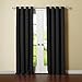 Best Home Fashion Thermal Insulated Blackout Curtains - Antique Bronze Grommet Top - Black - 52