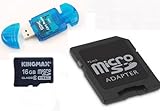 KINGMAX 16GB Ultra High Speed microSDHC microsd SDHC Class 6 Flash Memory C ....