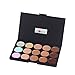 Goege Pro 15 Color Cream Concealer Palette Foundation Makeup Set Cover Speckled Freckle Face Contouring Kit