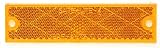 REFLECTOR -- RECTANG. COMPACT -- AMBER -- 2 PK