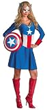  : Adult Female Captain America Costume