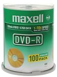 Maxell - 100 x DVD-R - 4.7 Go 16x - spindle - support de stockage