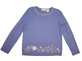 Alfred Dunner As You Wish Long Sleeve Crewneck Sweater