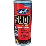 Kimberly-Clark Scott Shop Towel, Blue 75147 (12 Rolls of 55 Sheets)