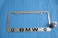 BMW Logo License Plate Frame Chrome New