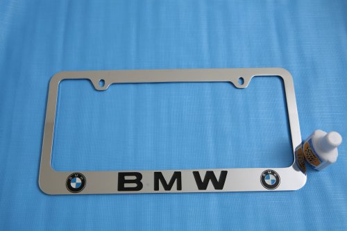 BMW Logo License Plate Frame Chrome New