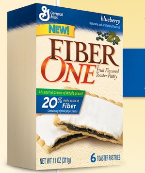 Fiber One Toaster Pastry, Blueberry, 11-Ounce Boxes (Pack of 12) by Fiber One