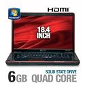 Toshiba Qosmio X505-Q850 18.4-Inch Gaming Black/Red Laptop - 3 Hours 40 Minutes of Battery Life (Windows 7 Home Premium)