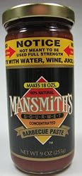 Mansmith's Gourmet Concentrated Barbecue Paste 9 Ounce