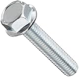 Metric Class 8.8 Yellow Zinc Plated Steel Serrated Flange Screw, Hex Drive, M8 - 1.25, 30 mm Length