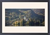 Framed Prints of Slovenia - Lake Bled. 14th - 17th century church on island in the lake, with from Ardea Wildlife Pets