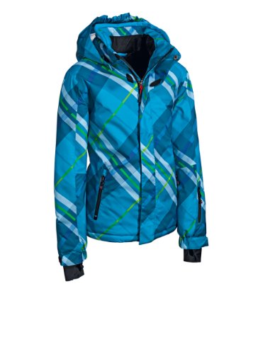 maier sports Kinder Jacke mTEX Checkyboy, blue allover print, 164, 123103_8680 Preisvergleich
