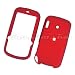 Palm Treo Pro 850 Rubberized Snap On Protector Hard Case Rubber Feel Red