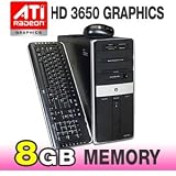 415aruk6OyL._SL160_ HP Pavilion M9400F Elite Desktop PC (2.4 GHz AMD Phenom X4 9750 Quad Core Processor, 8 GB RAM, 750 GB Hard Drive, DVD Drive, Vista Premium)