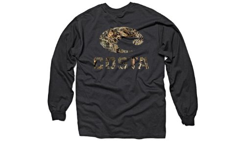 Costa Men's Realtree Max-4 Camo Long Sleeve T-Shirt Black L