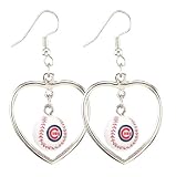 Chicago Cubs - MLB Mini Baseball Heart Earrings