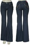 FIRE JEANS Blue Flared Leg Denim, sz 3, Blue, J1242-39