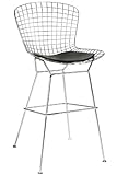 James Bar Stool, 44"Hx21.5"W, CHROME