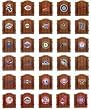 Imperial New York Mets Licensed Solid Pine Cabinet and Bristle Dartboard Set