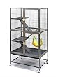 Prevue Hendryx Pet Products Feisty Ferret Home with Stand, Black Hammertone