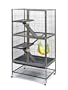 Prevue Hendryx Pet Products Feisty Ferret Home with Stand, Black Hammertone
