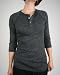 Alternative Apparel 3/4 Sleeve Raglan Henley Shirt