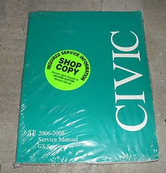 2006 2007 2008 Honda Civic GX Service Manual Supplement