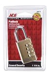 ACE 381-30051 PADLOCK 1-3/16 BRASS