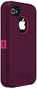 Otterbox APL2-I4SUN-E9-E4OTR Defender Series for iPhone 4 & 4S - 1 Pack - Retail Packaging - Peony Pink/Deep Plum