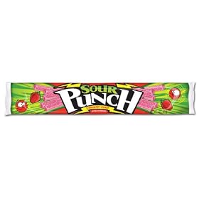 Sour Punch Straws, Strikin' Strawberry, 2-Ounce Packages (Pack of 24)