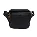 Donex Solid Polyester Unisex waist pouch Black RS.249.00